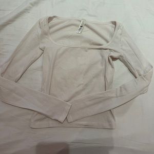 Skims New Vintage Scoop Long Sleeve T-Shirt in Marble, XXS